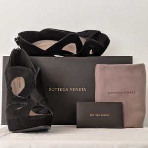 Bottega Veneta Suede Platform Heels